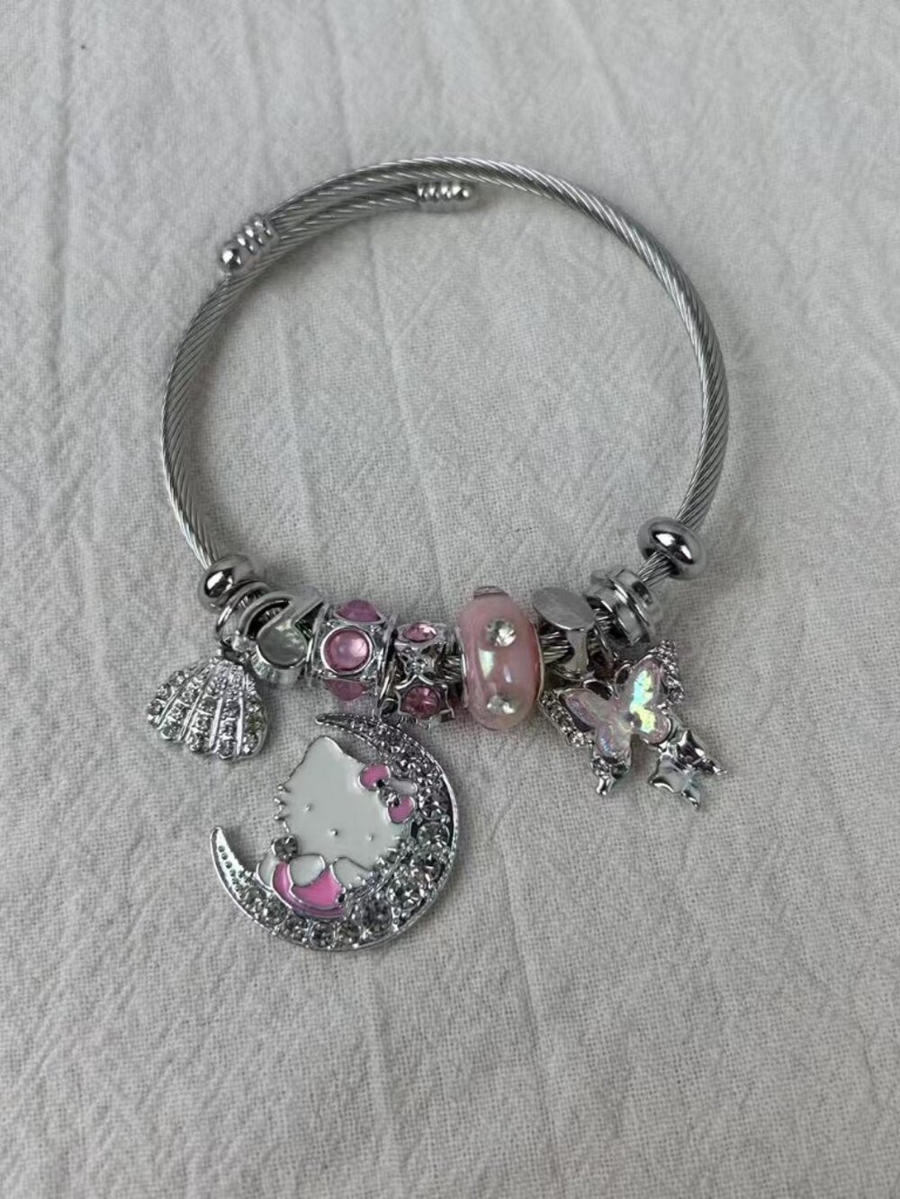 Pink Hello Kitty Bracelet cute